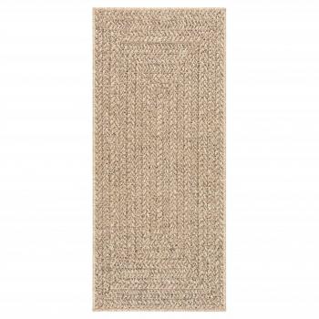 Teppich ZIZUR 80x200 cm Jute-Optik Indoor und Outdoor