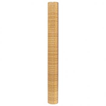 Balkon-Sichtschutz Hellbraun 1000x100 cm Poly Rattan