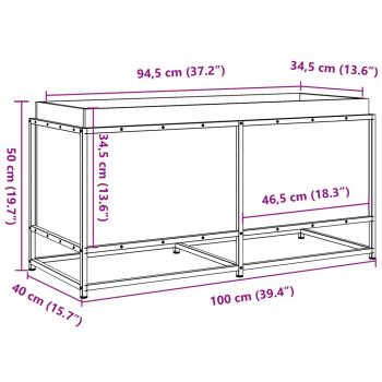 Pflanzkübel Wachsbraun 100x40x50 cm Massivholz Kiefer