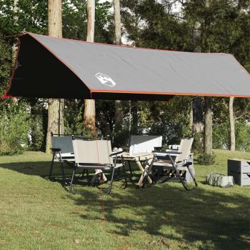 ARDEBO.de - Tarp Grau und Orange 500x294 cm Wasserdicht