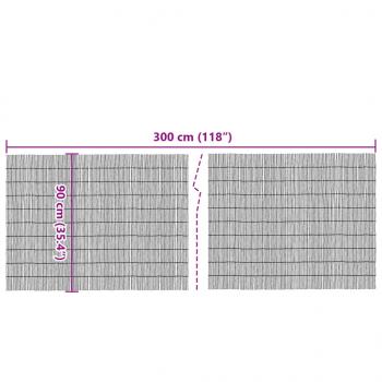 Gartenzaun 300x90 cm Schilf