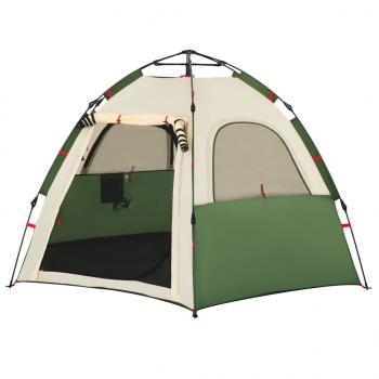 Campingzelt 4 Personen Grün Quick Release