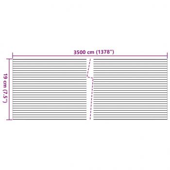 Sichtschutzstreifen 2 Stk. Marmorkies-Optik Grau 35x0,19 m PVC