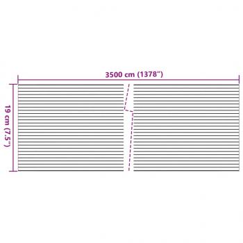 Sichtschutzstreifen 2 Stk. Steinoptik Grau 35x0,19 m PVC