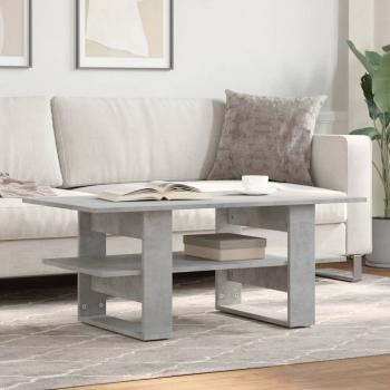 ARDEBO.de - Couchtisch Betongrau 102x55x42 cm Holzwerkstoff