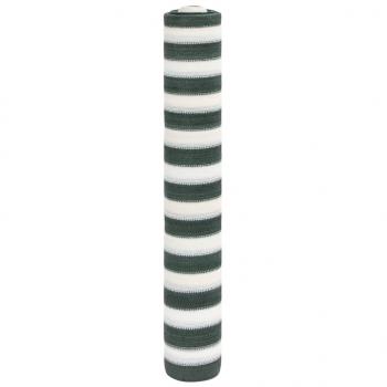 ARDEBO.de - Zaunblende Grün und Weiß 1,2x25 m HDPE 75 g/m²