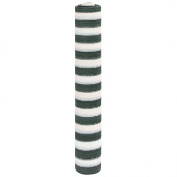 ARDEBO.de - Zaunblende Grün und Weiß 1,8x25 m HDPE 195 g/m²