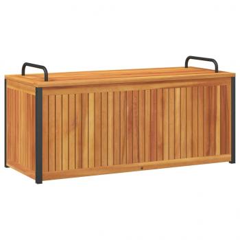 Gartenbox 110x45x42/53 cm Massivholz Akazie und Stahl