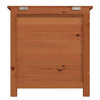 Outdoor-Kissenbox Braun 50x50x56 cm Massivholz Tanne