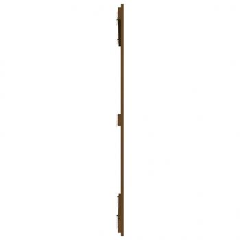 Wand-Kopfteil Honigbraun 108x3x110 cm Massivholz Kiefer