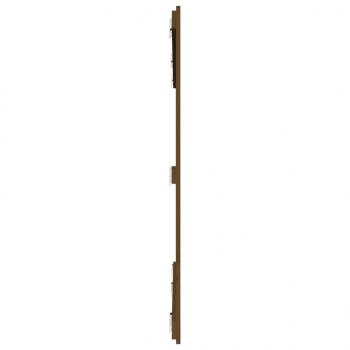 Wand-Kopfteil Honigbraun 185x3x110 cm Massivholz Kiefer