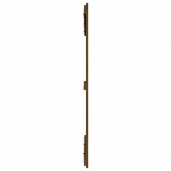 Wand-Kopfteil Honigbraun 127,5x3x110 cm Massivholz Kiefer