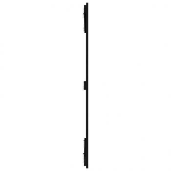 Wand-Kopfteil Schwarz 108x3x110 cm Massivholz Kiefer