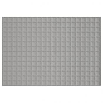 Gewichtsdecke Grau 140x200 cm 10 kg Stoff