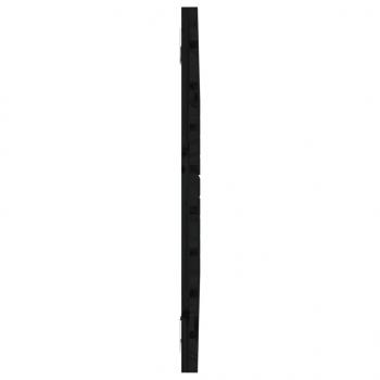 Wand-Kopfteil Schwarz 106x3x63 cm Massivholz Kiefer