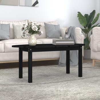 ARDEBO.de - Couchtisch Schwarz 110x55x45 cm Massivholz Kiefer