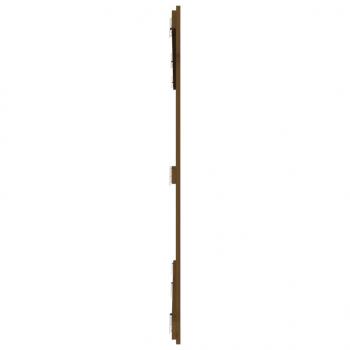 Wand-Kopfteil Honigbraun 204x3x110 cm Massivholz Kiefer