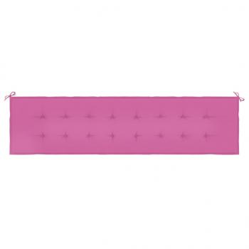 Gartenbank-Auflage Rosa 200x50x3 cm Stoff