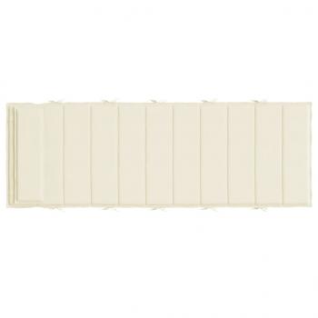 Sonnenliegen-Auflage Creme 180x60x3 cm Oxford-Gewebe