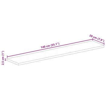 Tischplatte 140x20x2,5 cm Rechteckig Altholz Massiv