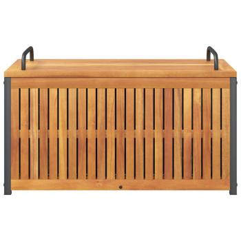 Gartenbox 85x45x45/53 cm Massivholz Akazie und Stahl