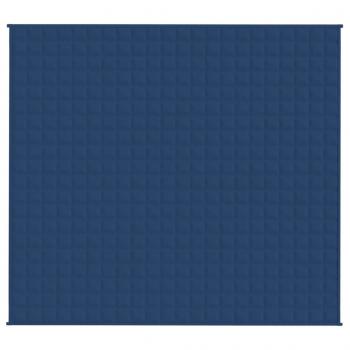 Gewichtsdecke Blau 200x220 cm 13 kg Stoff