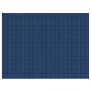 Gewichtsdecke Blau 152x203 cm 7 kg Stoff