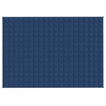 Gewichtsdecke Blau 135x200 cm 6 kg Stoff