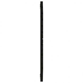 Wand-Kopfteil Schwarz 106x3x91,5 cm Massivholz Kiefer