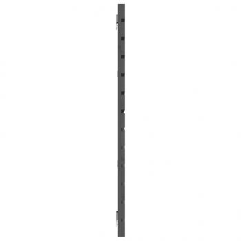 Wand-Kopfteil Grau 206x3x91,5 cm Massivholz Kiefer