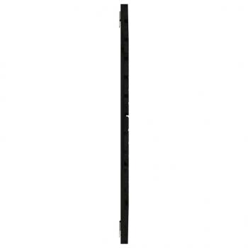 Wand-Kopfteil Schwarz 96x3x91,5 cm Massivholz Kiefer