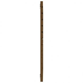 Wand-Kopfteil Honigbraun 126x3x91,5 cm Massivholz Kiefer