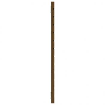 Wand-Kopfteil Honigbraun 206x3x91,5 cm Massivholz Kiefer