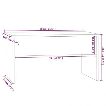 Couchtisch Sonoma-Eiche 80x50,5x41,5 cm Holzwerkstoff