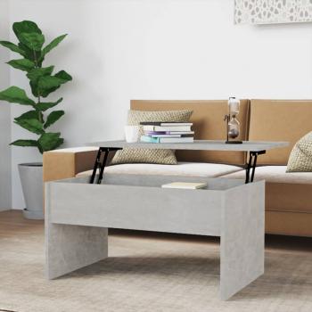 ARDEBO.de - Couchtisch Betongrau 80x50,5x41,5 cm Holzwerkstoff