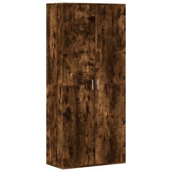 ARDEBO.de - Schuhschrank Räuchereiche 80x39x178 cm Holzwerkstoff