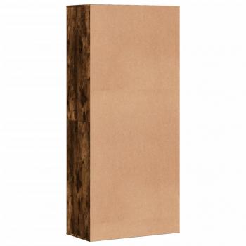 Schuhschrank Räuchereiche 80x39x178 cm Holzwerkstoff