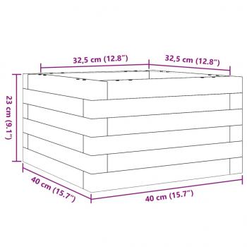 Pflanzkübel 40x40x23 cm Massivholz Douglasie