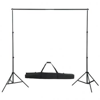 Fotostudio-Set mit Softboxen, Hintergrundsystem und Reflektor