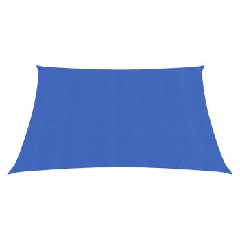 Sonnensegel 160 g/m² Quadratisch Blau 4,5x4,5 m HDPE