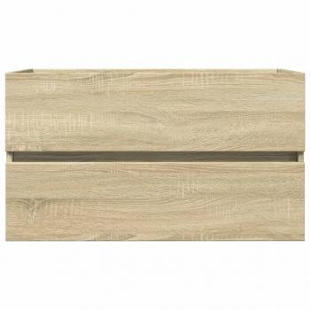 Waschbeckenunterschrank Sonoma-Eiche 80x38,5x45cm Holzwerkstoff