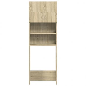 Waschmaschinenschrank Sonoma-Eiche 64x25,5x190 cm Holzwerkstoff