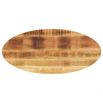 ARDEBO.de - Tischplatte 80x40x2,5 cm Oval Massivholz Mango