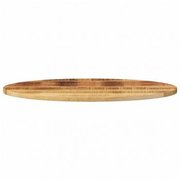 Tischplatte 120x60x2,5 cm Oval Massivholz Mango