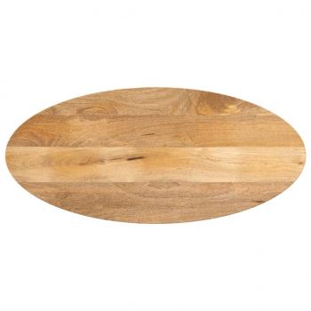 ARDEBO.de - Tischplatte 90x40x2,5 cm Oval Massivholz Mango