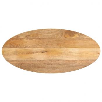 Tischplatte 90x40x2,5 cm Oval Massivholz Mango