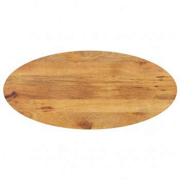 ARDEBO.de - Tischplatte 80x40x2,5 cm Oval Massivholz Mango