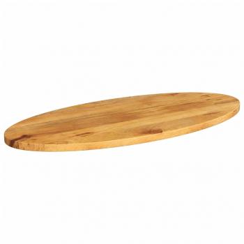 Tischplatte 80x40x2,5 cm Oval Massivholz Mango