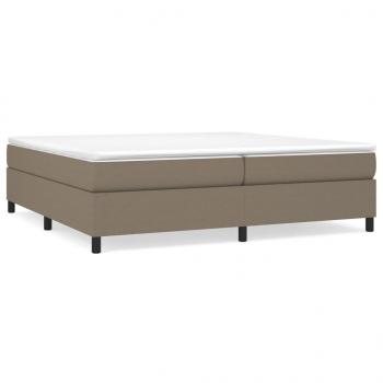 Boxspringbett mit Matratze Taupe 200x200 cm Stoff