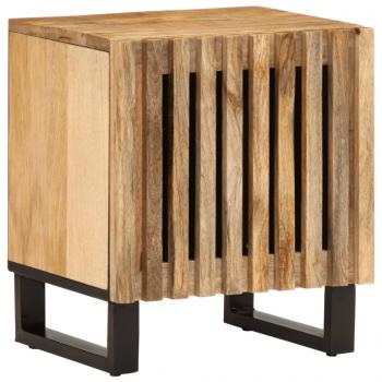 ARDEBO.de - Nachttisch 40x34x46 cm Raues Mangoholz